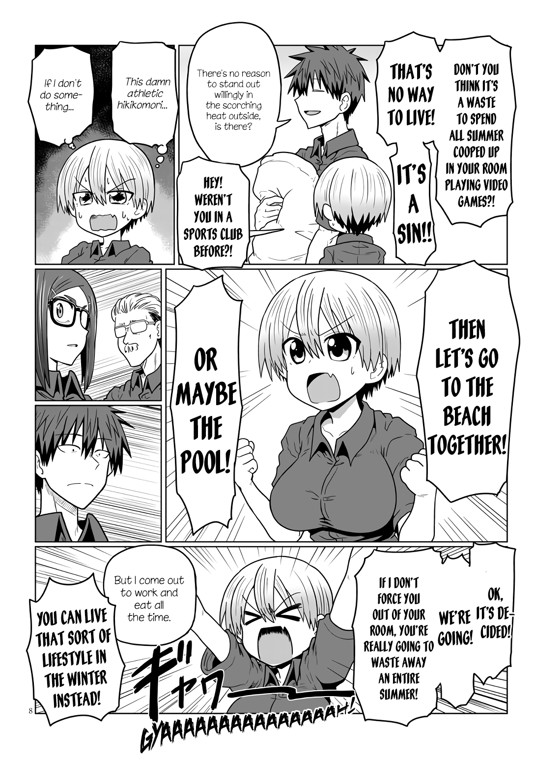 Uzaki-chan Wants to Hang Out! - Chapter 18 - Page 8