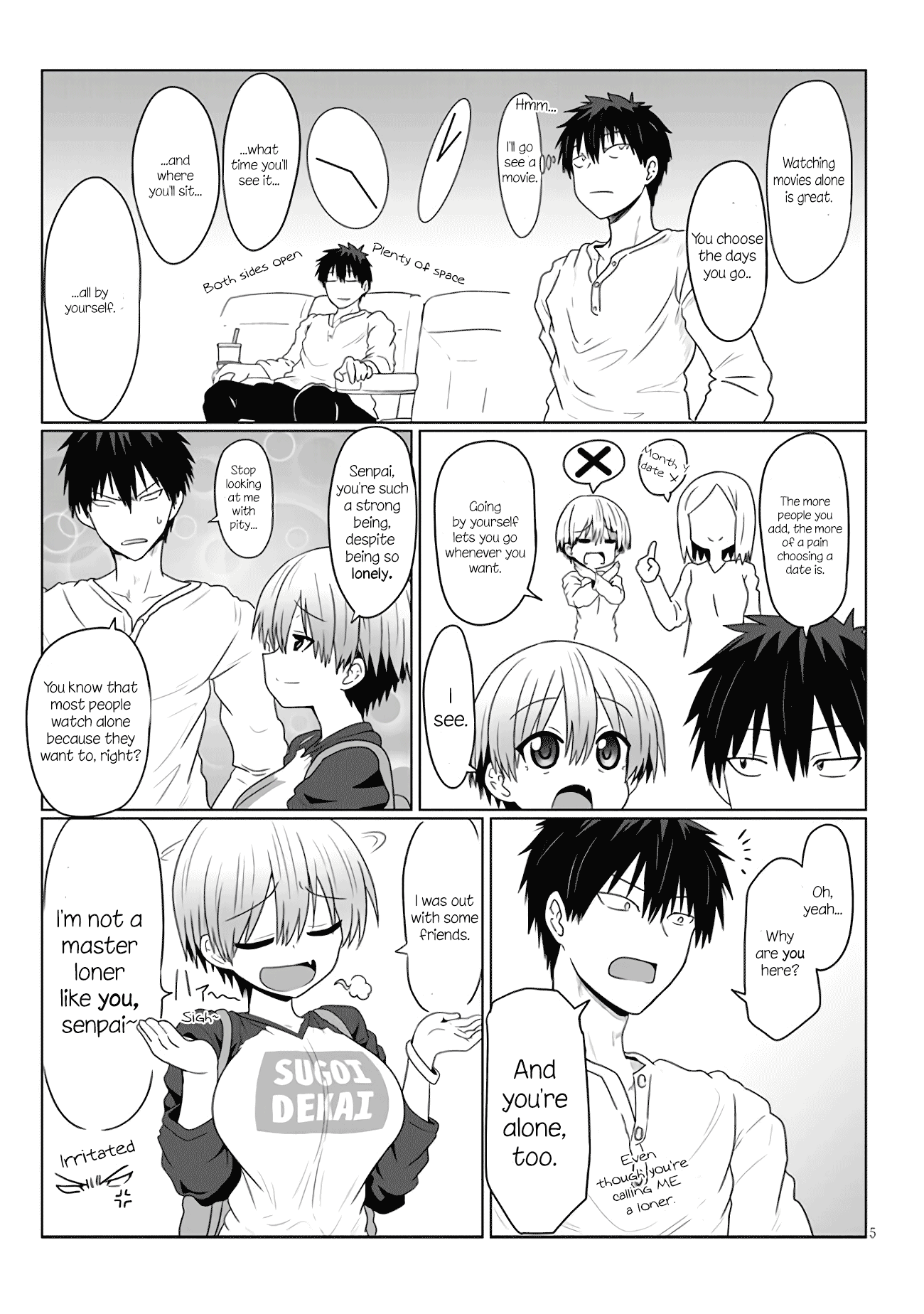 Uzaki-chan Wants to Hang Out! - Chapter 2 - Page 5