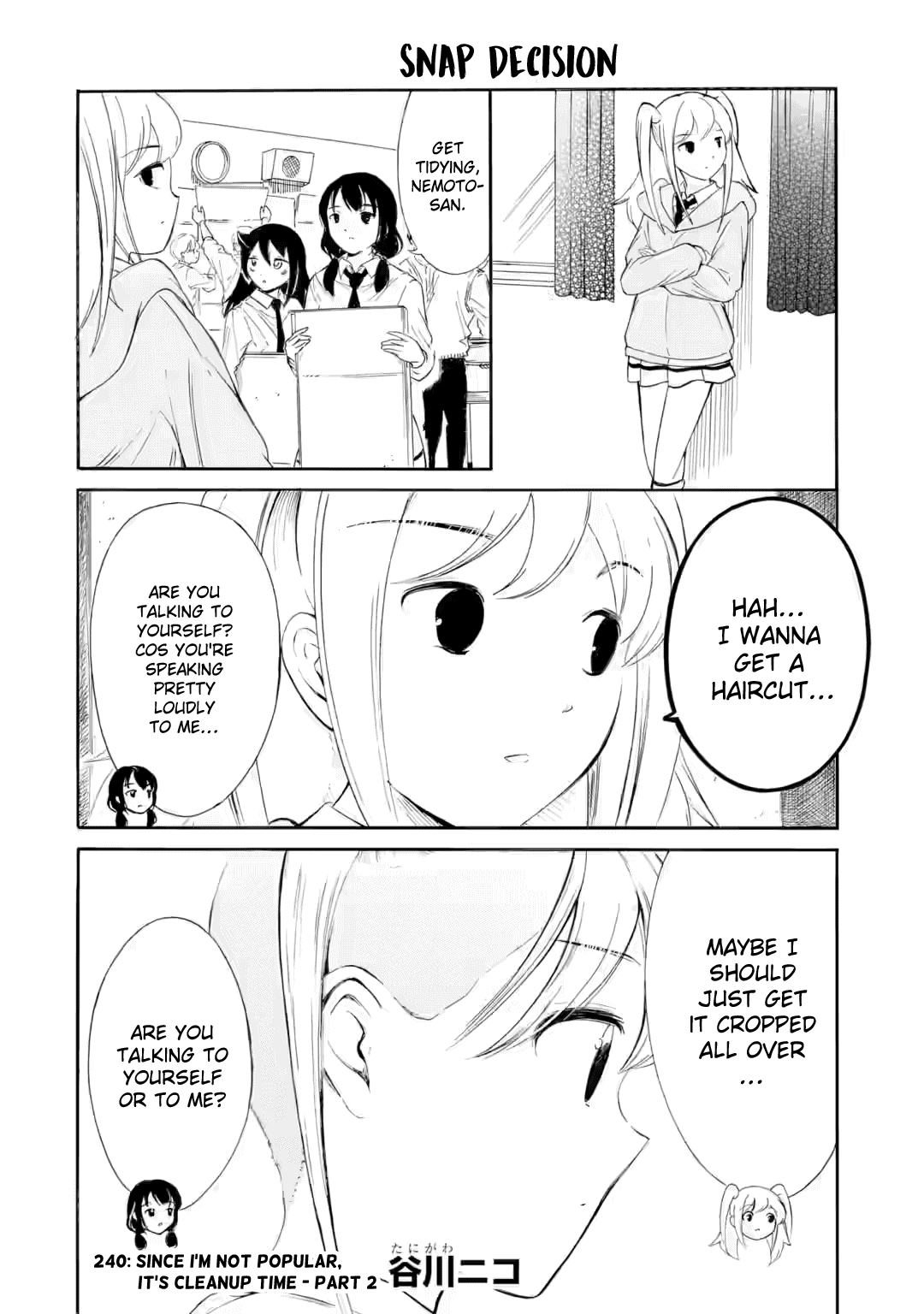 No Matter How I Look at It, It's You Guys' Fault I'm Not Popular! - Chapter 240.1 - Page 1
