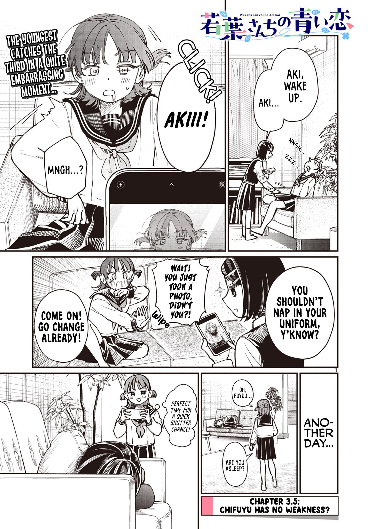 The Wakaba Home's Blue Loves - Chapter 3.5 - Page 1