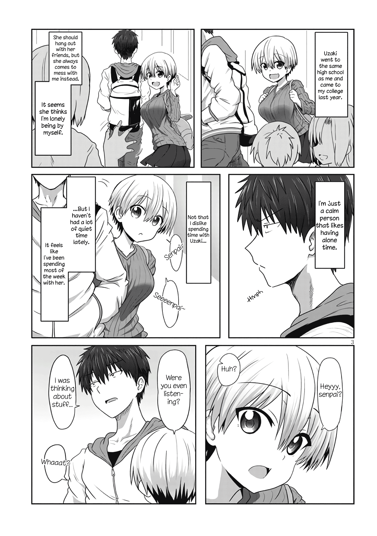 Uzaki-chan Wants to Hang Out! - Chapter 1.1 - Page 4