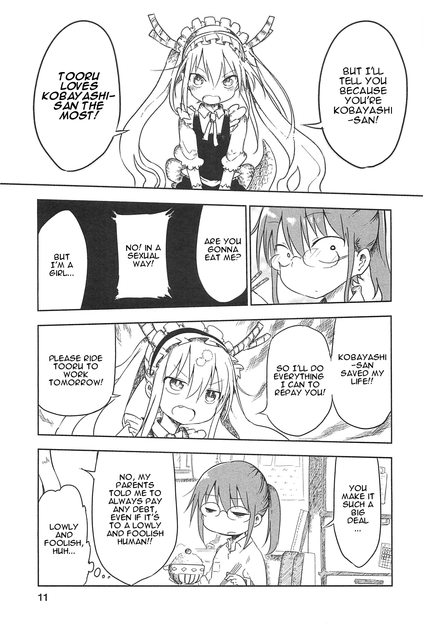 Miss Kobayashi's Dragon Maid - Chapter 1 - Page 9