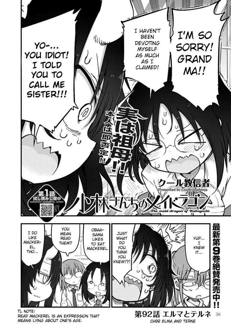 Miss Kobayashi's Dragon Maid - Chapter 92 - Page 2