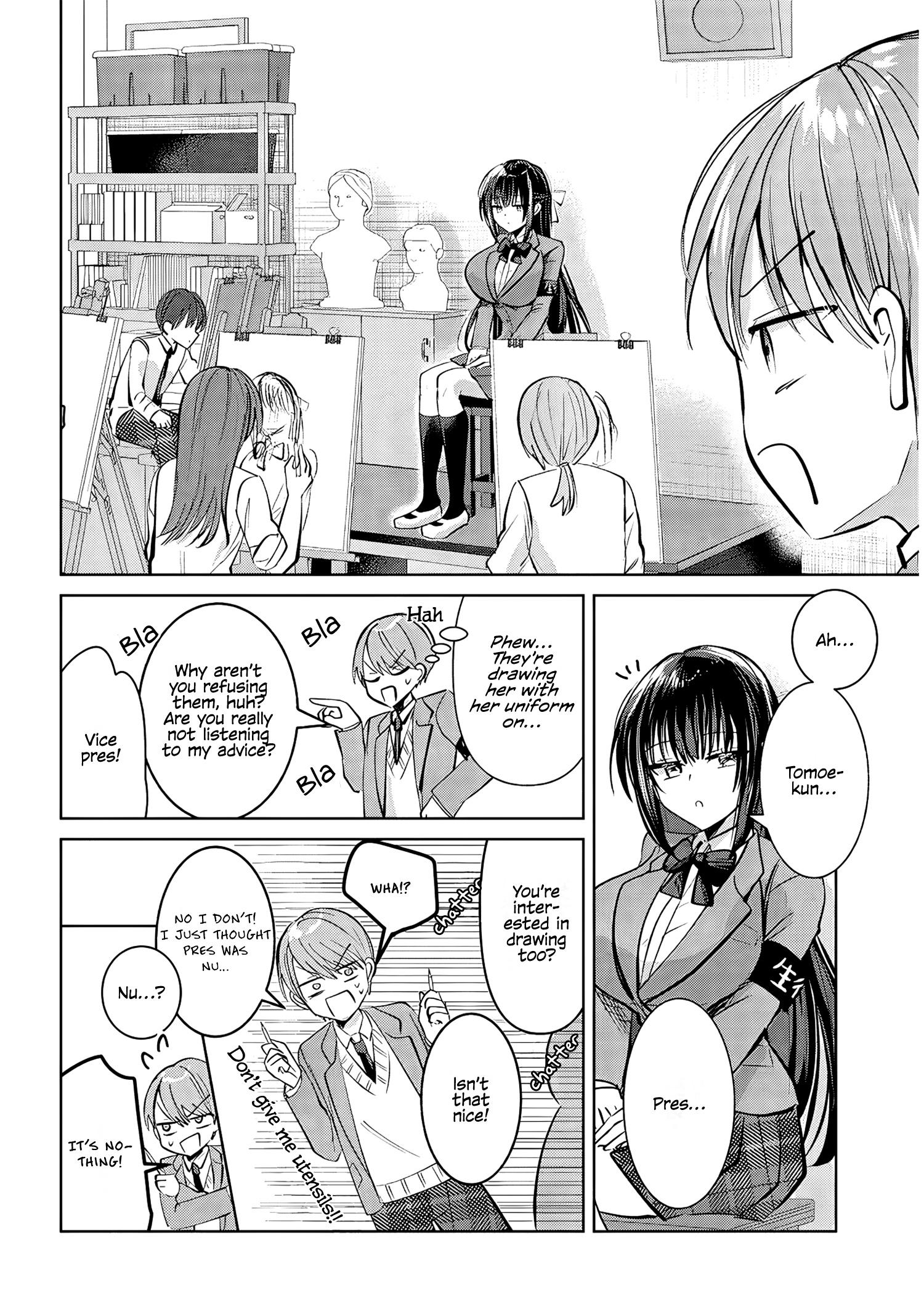 The President Who Can't Say No Wants to Do It Only for Tomoe-Kun - Chapter 3 - Page 5