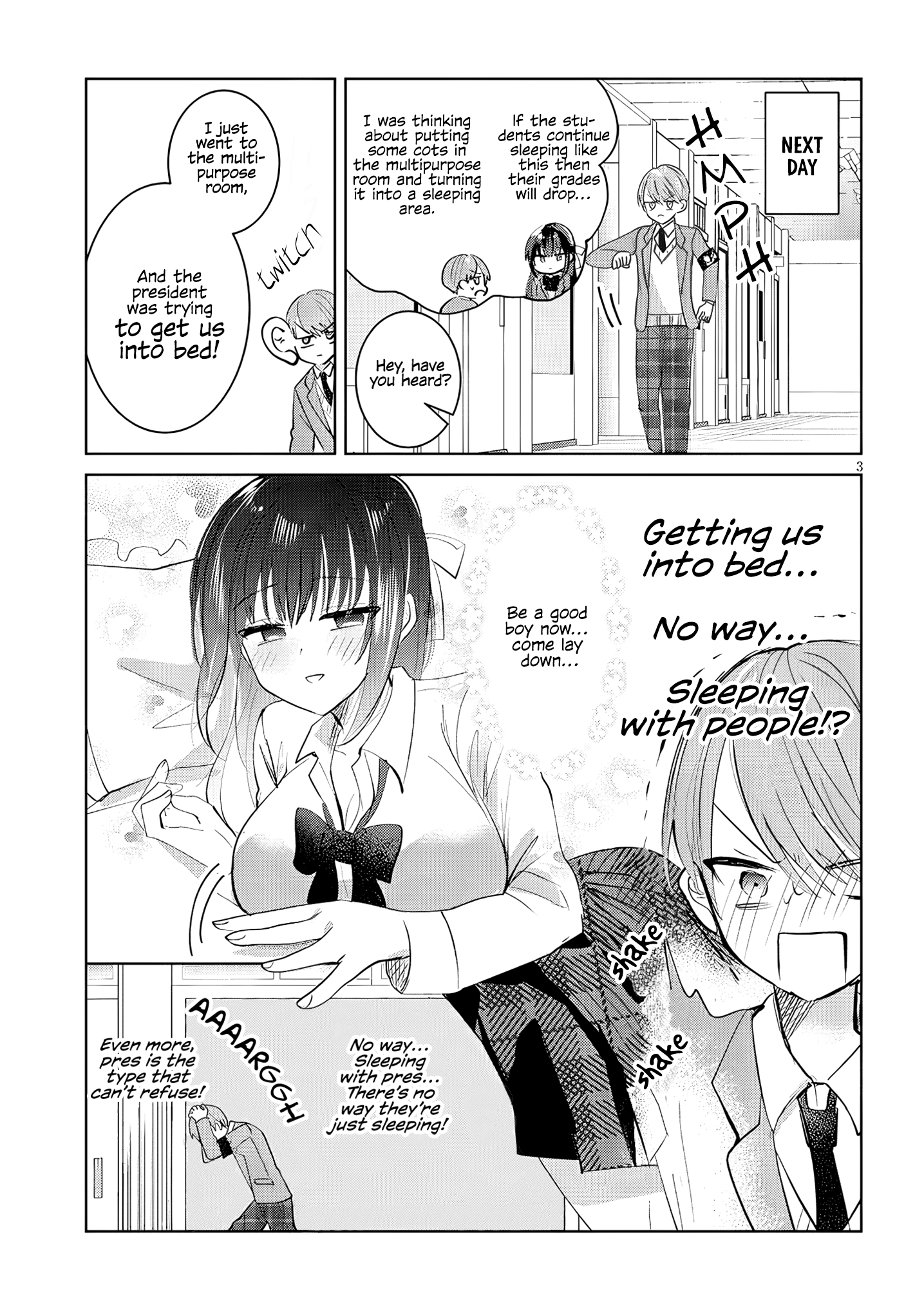 The President Who Can't Say No Wants to Do It Only for Tomoe-Kun - Chapter 2 - Page 4