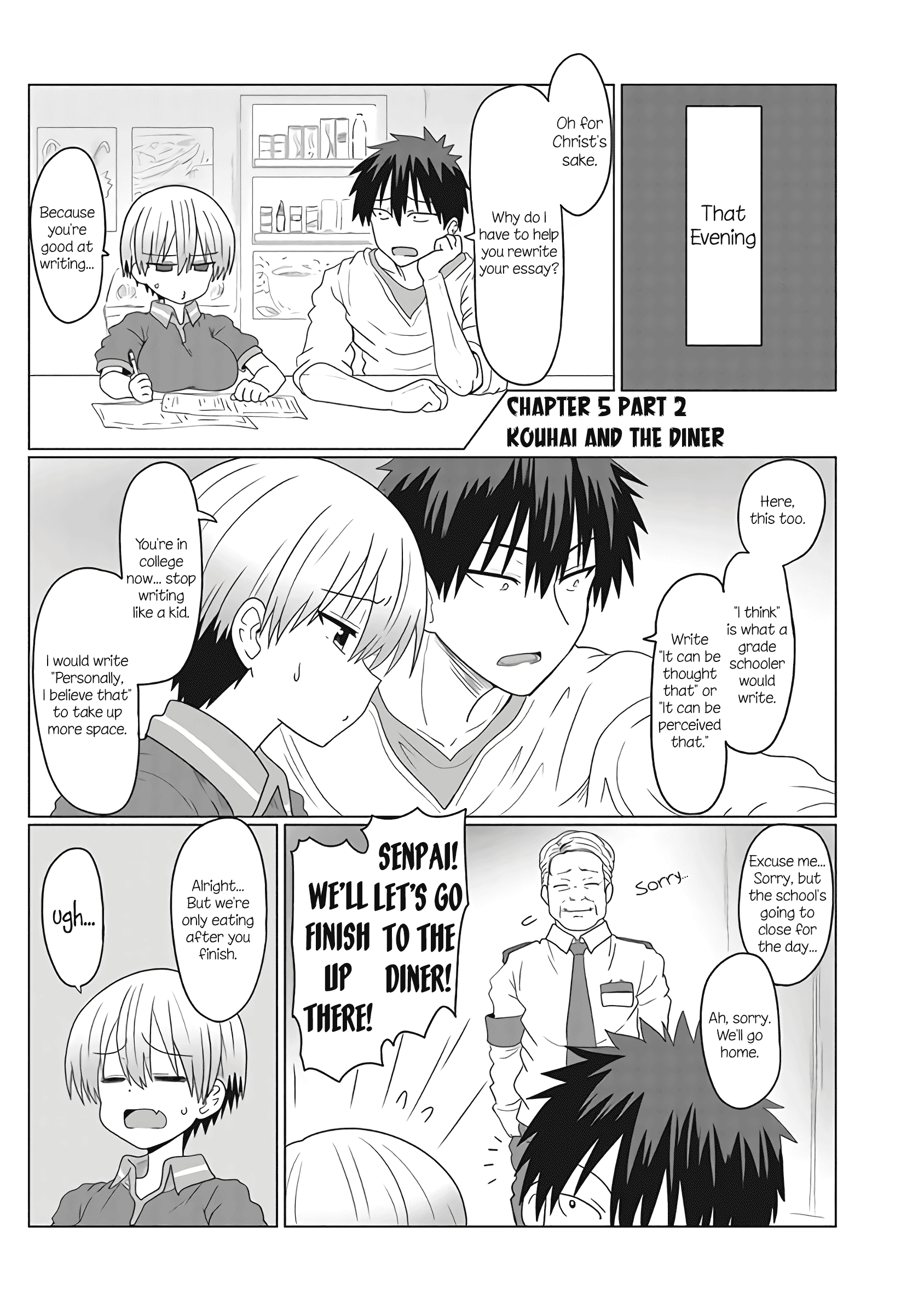 Uzaki-chan Wants to Hang Out! - Chapter 5.2 - Page 1