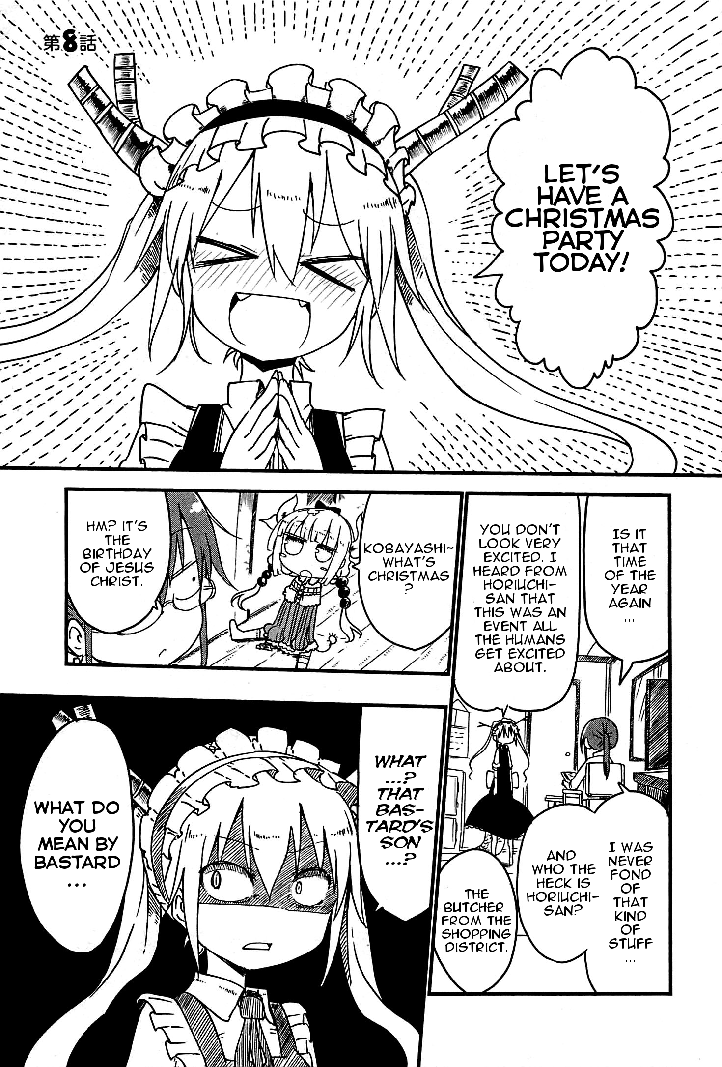 Miss Kobayashi's Dragon Maid - Chapter 8 - Page 1