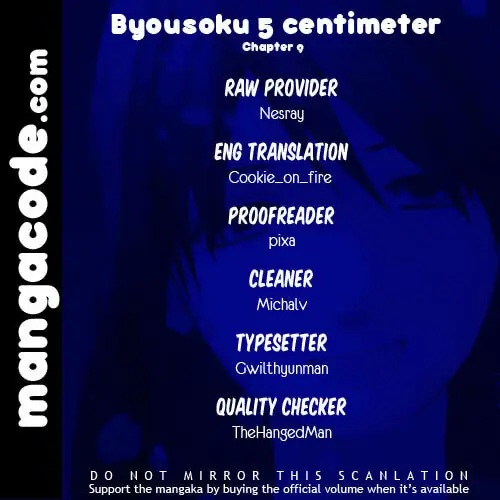 5 Centimeters per Second - Chapter 9 - Page 1