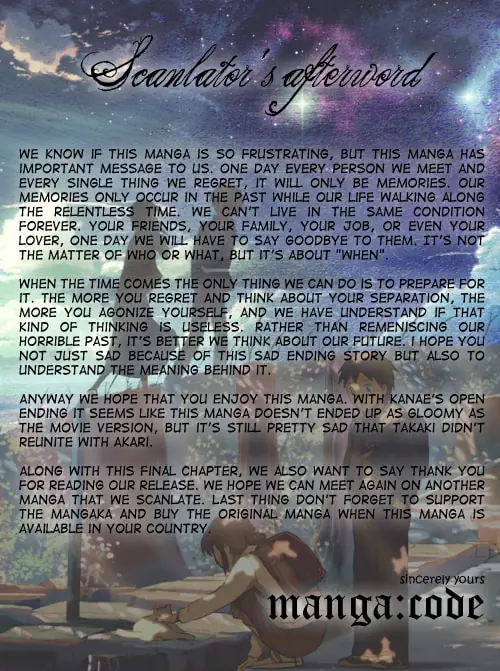 5 Centimeters per Second - Chapter 11 - Page 56