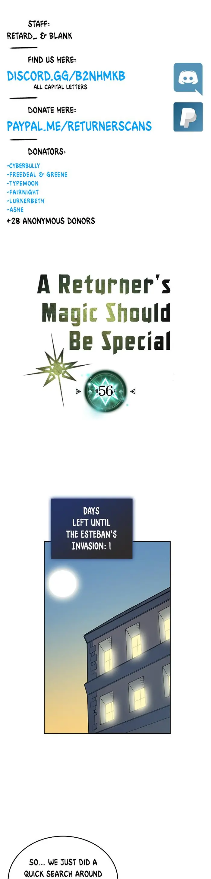 A Returner's Magic Should Be Special - Chapter 56 - Page 1