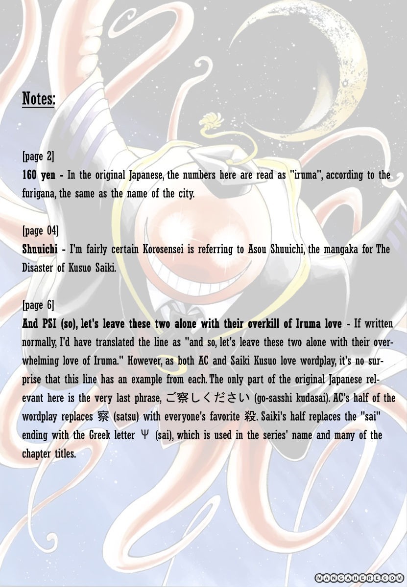 Assassination Classroom Manga Online Assassination Classroom Manga - Chapter 15.5 - Page 10