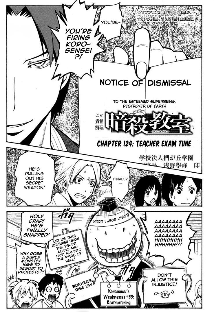 Assassination Classroom Manga Online Assassination Classroom Manga - Chapter 124 - Page 2