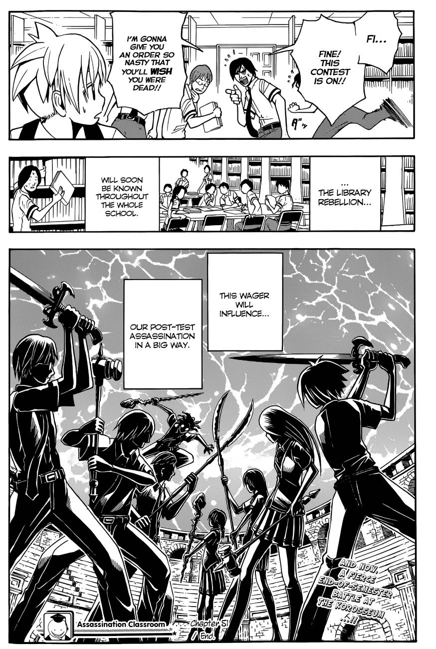 Assassination Classroom Manga Online Assassination Classroom Manga - Chapter 51 - Page 20