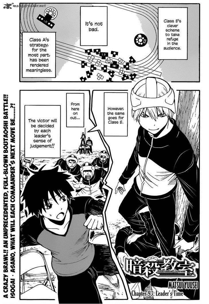 Assassination Classroom Manga Online Assassination Classroom Manga - Chapter 93 - Page 1