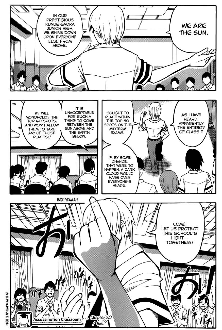 Assassination Classroom Manga Online Assassination Classroom Manga - Chapter 50 - Page 20