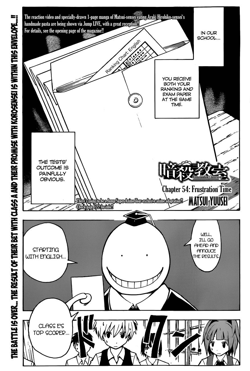 Assassination Classroom Manga Online Assassination Classroom Manga - Chapter 54 - Page 2