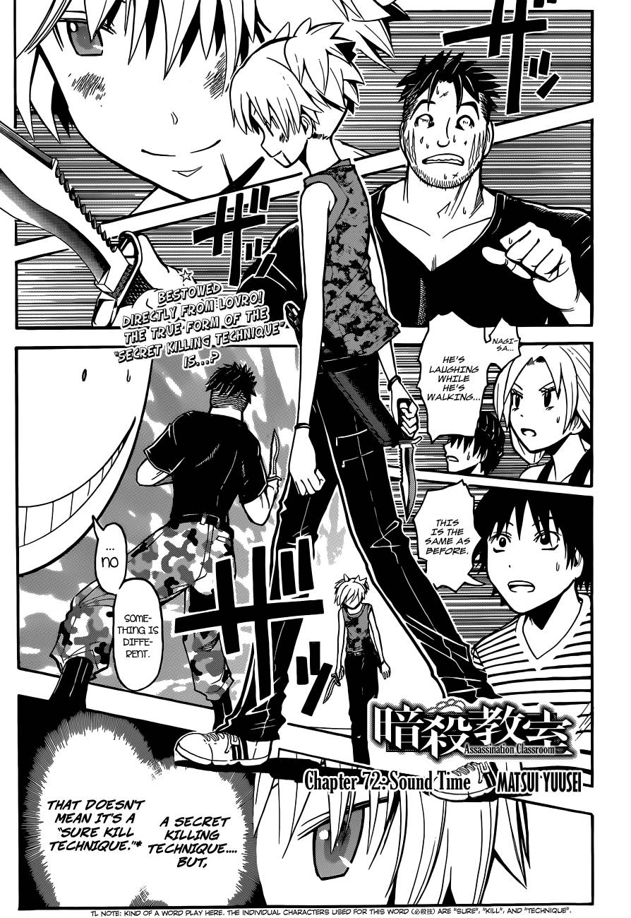 Assassination Classroom Manga Online Assassination Classroom Manga - Chapter 72 - Page 2
