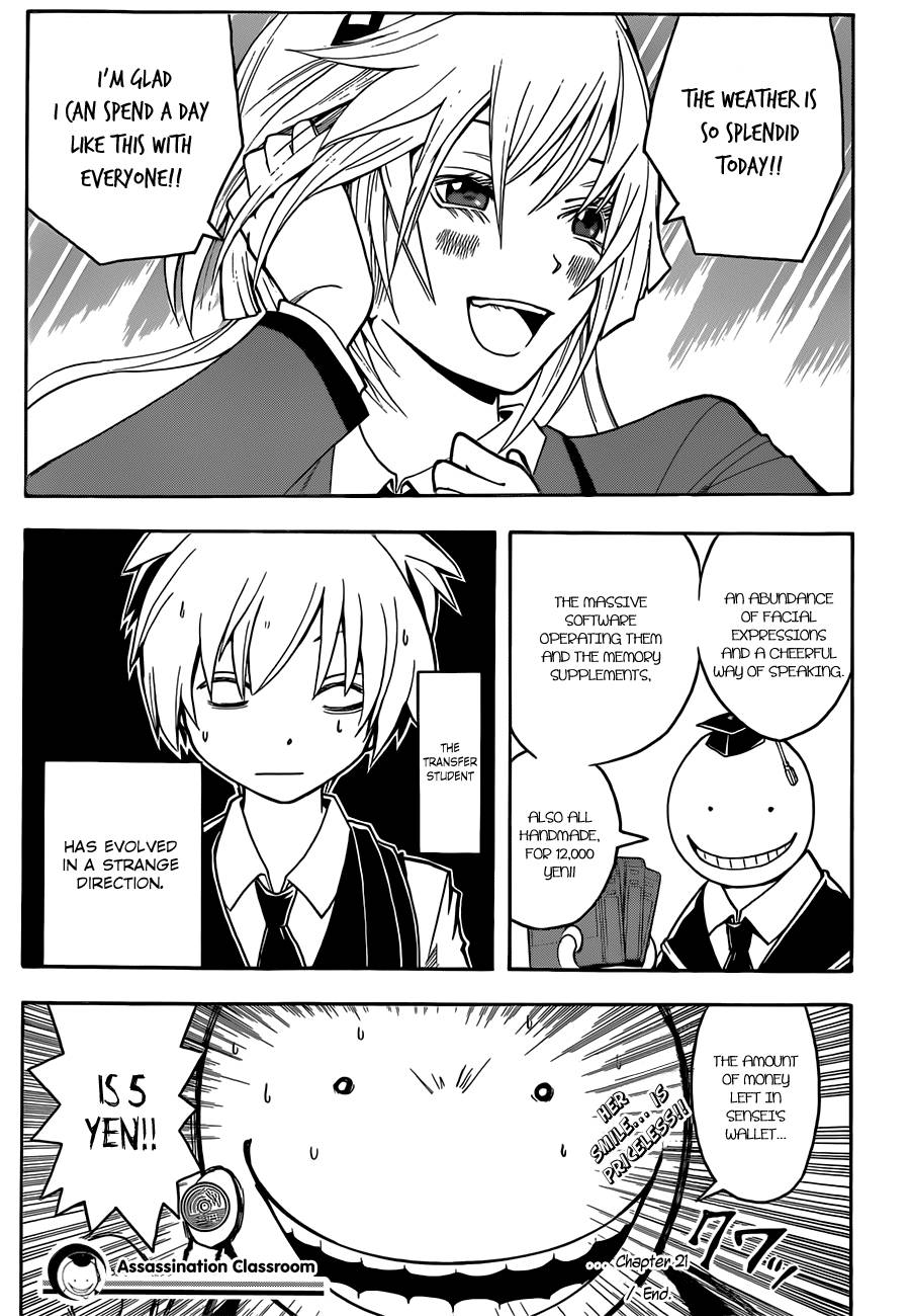 Assassination Classroom Manga Online Assassination Classroom Manga - Chapter 21 - Page 20