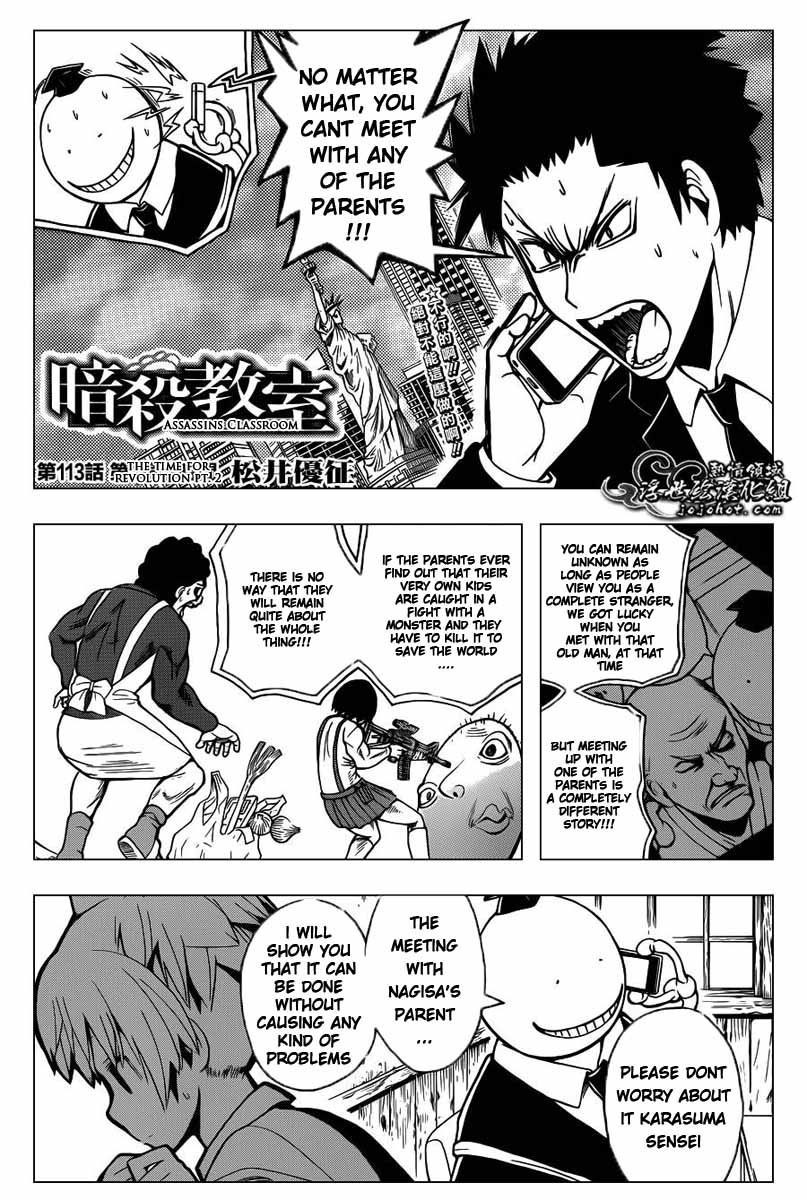 Assassination Classroom Manga Online Assassination Classroom Manga - Chapter 113 - Page 1