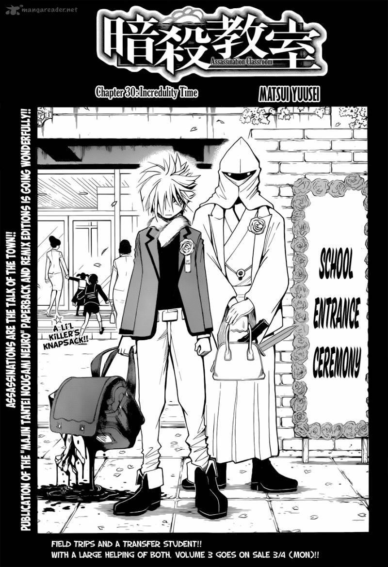 Assassination Classroom Manga Online Assassination Classroom Manga - Chapter 30 - Page 2