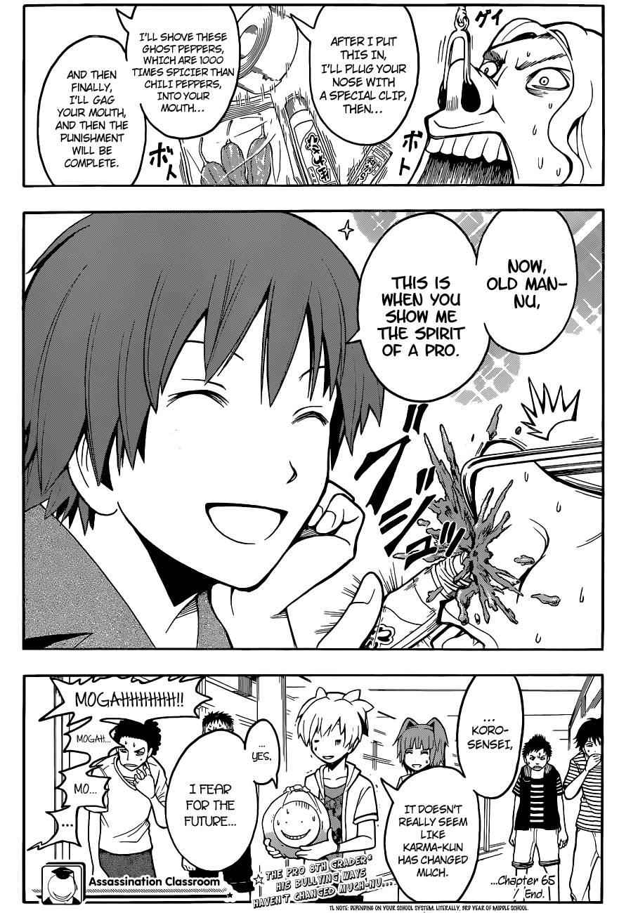 Assassination Classroom Manga Online Assassination Classroom Manga - Chapter 65 - Page 20