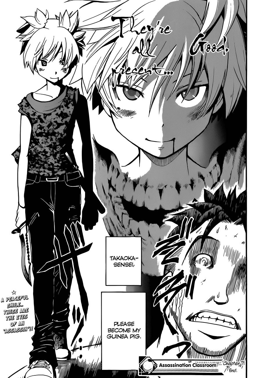 Assassination Classroom Manga Online Assassination Classroom Manga - Chapter 71 - Page 20