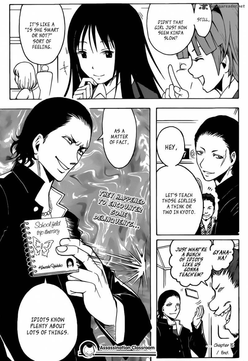 Assassination Classroom Manga Online Assassination Classroom Manga - Chapter 15 - Page 20