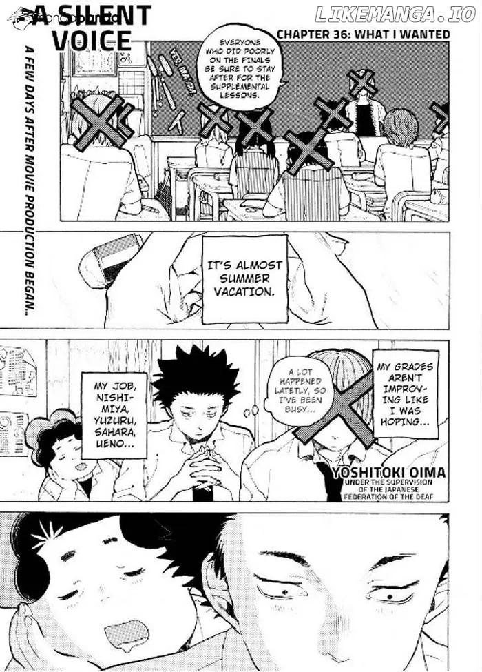 A Silent Voice Manga - Chapter 36 - Page 1