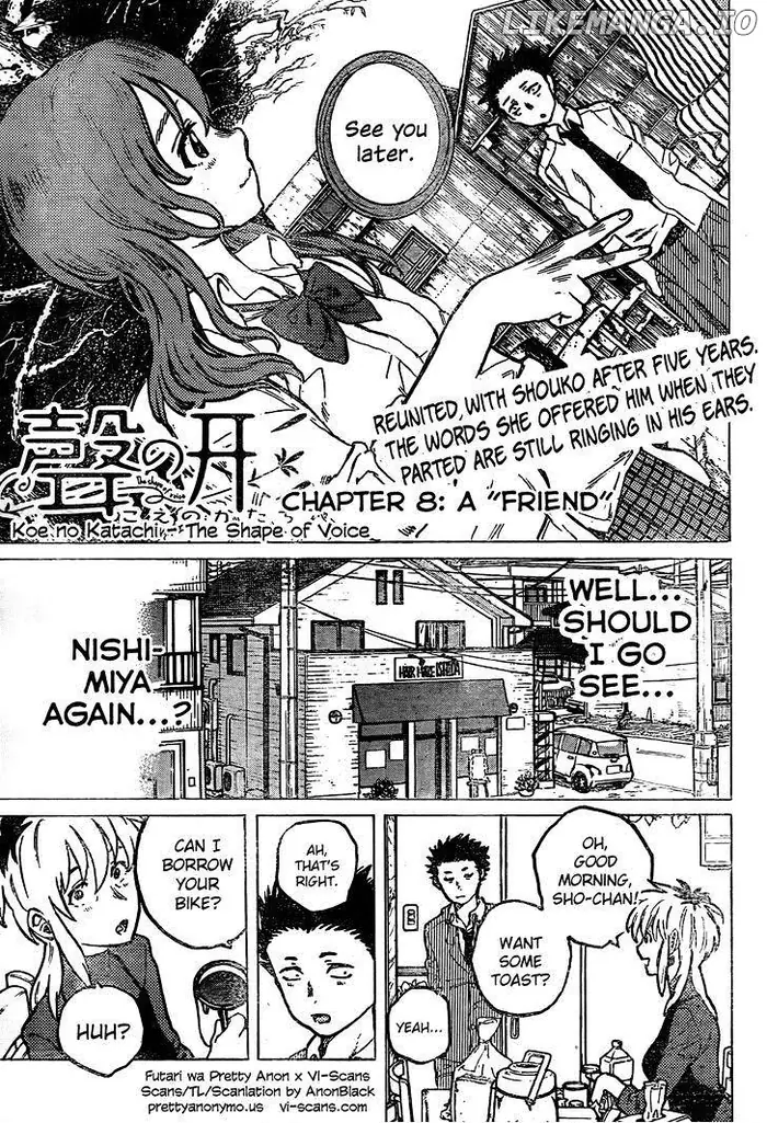 A Silent Voice Manga - Chapter 8 - Page 1