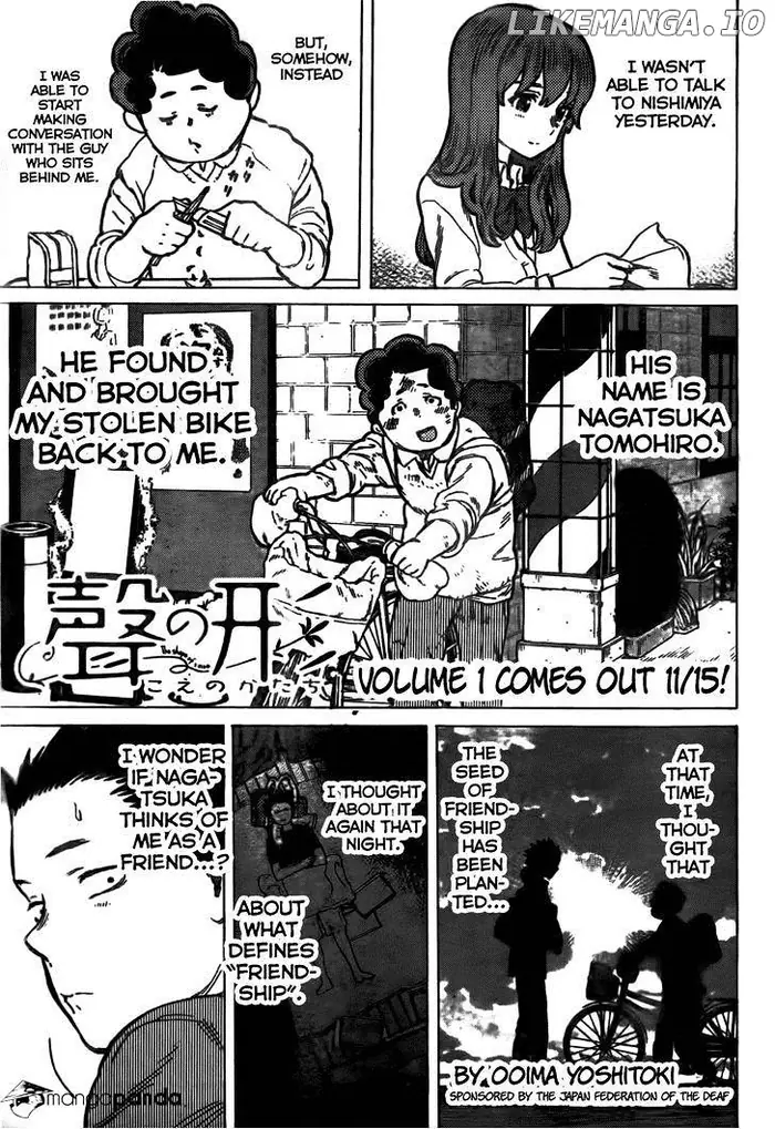 A Silent Voice Manga - Chapter 9 - Page 1