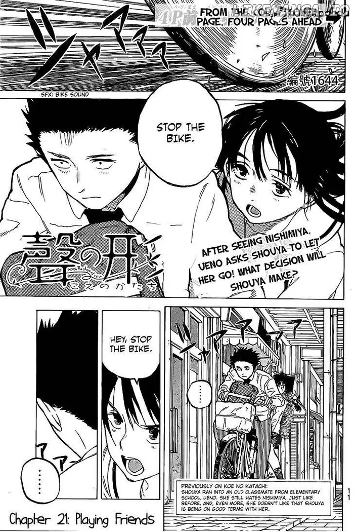 A Silent Voice Manga - Chapter 21 - Page 3
